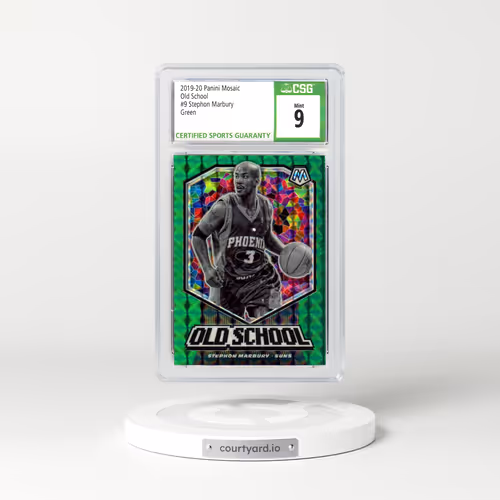 2019 Panini Mosaic #9 Stephon Marbury - Green (CSG 9 MINT)