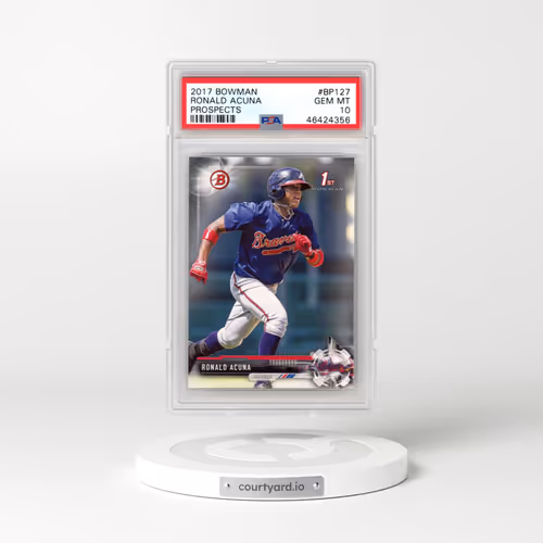 2017 Bowman Prospects #BP127 Ronald Acuna (PSA 10 GEM MINT)