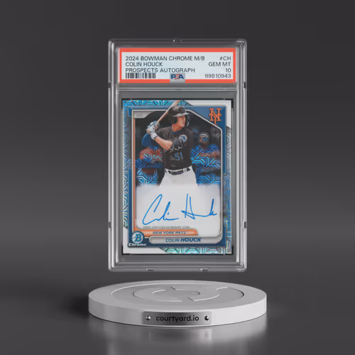 2024 Bowman Mega Box Chrome Bowman Prospect Mega Autographs #CH Colin Houck (PSA 10 GEM MINT)