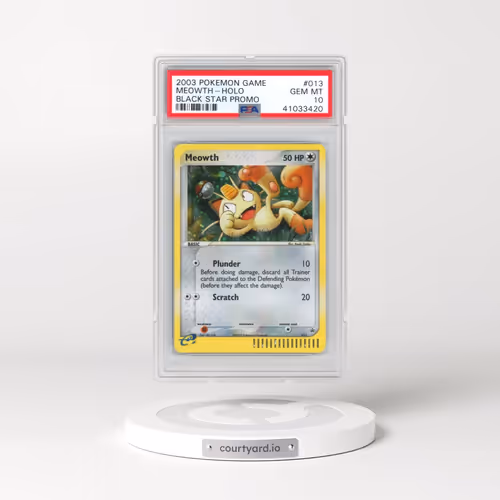 2003 Pokémon Black Star Promo #013 Meowth - Holo (PSA 10 GEM MINT)