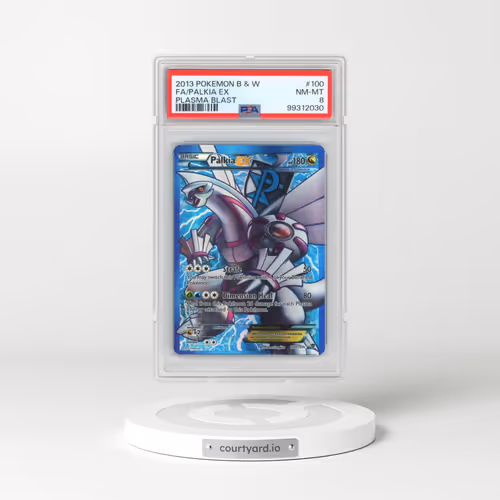 2013 Pokémon Black & White Plasma Blast #100 Palkia EX - Holo Full Art (PSA 8 NM-MT)