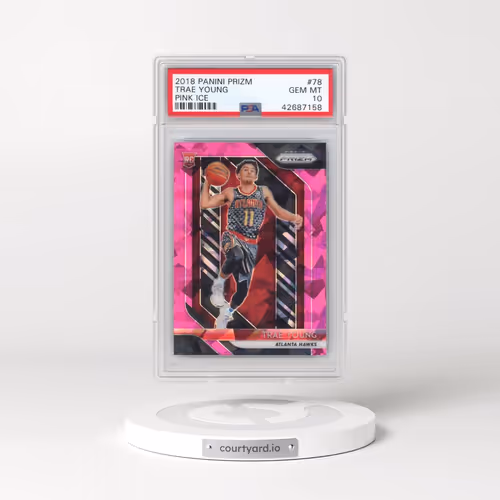 2018 Panini Prizm #78 Trae Young - Pink Ice (PSA 10 GEM MINT)