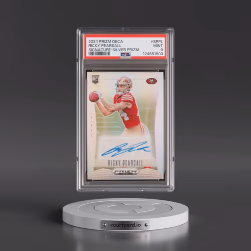 2024 Panini Prizm Deca Signatures #SRPL Ricky Pearsall - Silver Prizm (PSA 9 MINT)