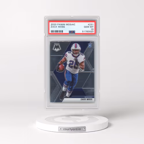 2020 Panini Mosaic #231 Zack Moss (PSA 10 GEM MINT)