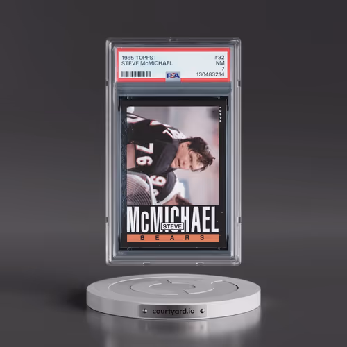 1985 Topps #32 Steve McMichael (PSA 7 NM)