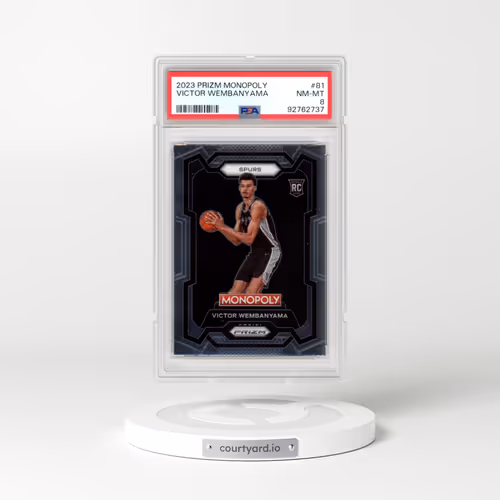 2023 Panini Prizm Monopoly #81 Victor Wembanyama (PSA 8 NM-MT)