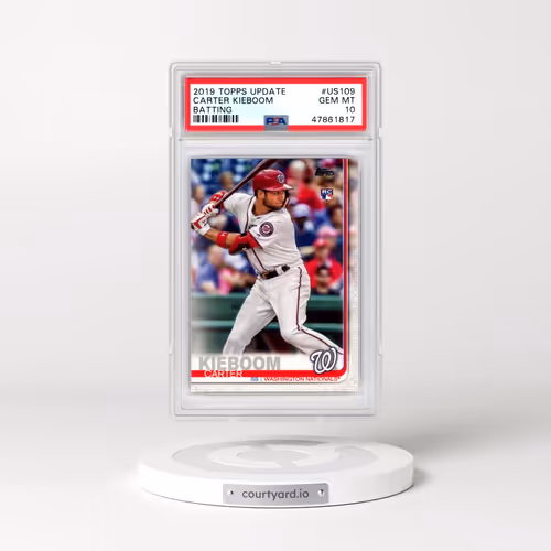 2019 Topps Update #US109 Carter Kieboom - Batting (PSA 10 GEM MINT)