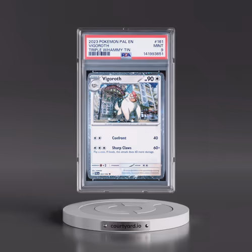 2023 Pokémon Pal EN-Paldea Evolved #161 Vigoroth - Triple Whammy Tin (PSA 9 MINT)