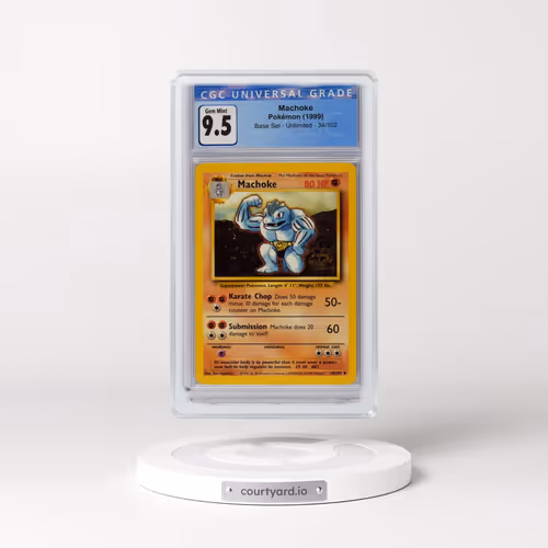 1999 Base Set #34/102 Machoke (CGC 10 GEM MINT)
