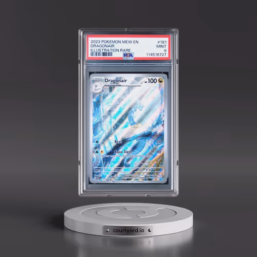 2023 Pokémon Mew EN-151 #181 Dragonair - Illustration Rare (PSA 9 MINT)