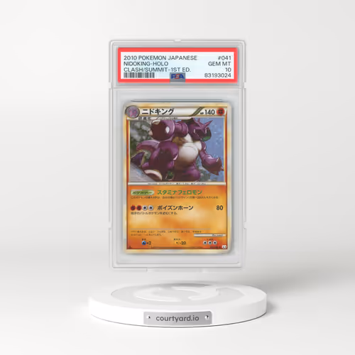 2010 Pokémon Clash at the Summit #041 Nidoking - 1st Edition Holo (PSA 10 GEM MINT)