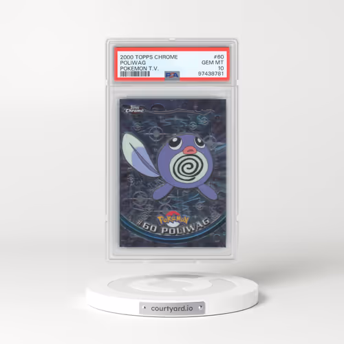 2000 Topps Chrome Pokémon T.V. #60 Poliwag (PSA 10 GEM MINT)