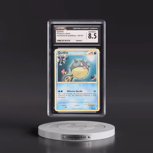 2010 HeartGold & SoulSilver #50/123 Qwilfish (CGC 8.5 NM-MT+)