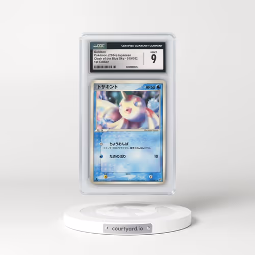 2004 Clash of the Blue Sky #019/082 Goldeen - 1st Edition (CGC 9 MINT)