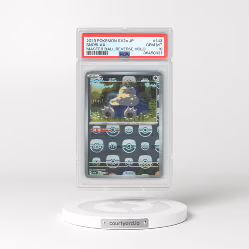 2023 Pokémon Sv2a-Pokemon 151 #143 Snorlax - Reverse Holo Master Ball (PSA 10 GEM MINT)