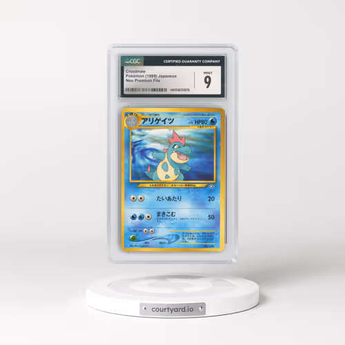 1999 Neo Premium File #159 Croconaw - No Rarity (CGC 9 MINT)