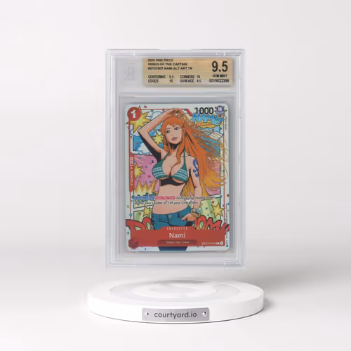2023 Wings of the Captain (OP-06) - English #007 Nami - Treasure Rare (TR next to number) (BGS 9.5 G