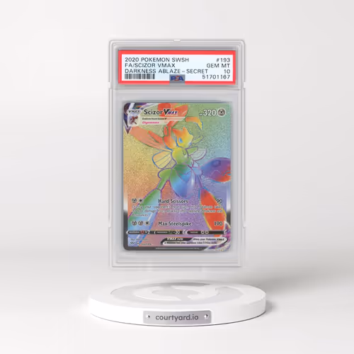2020 Pokémon Sword & Shield Darkness Ablaze #193 Scizor Vmax - Full Art Secret (PSA 10 GEM MINT)