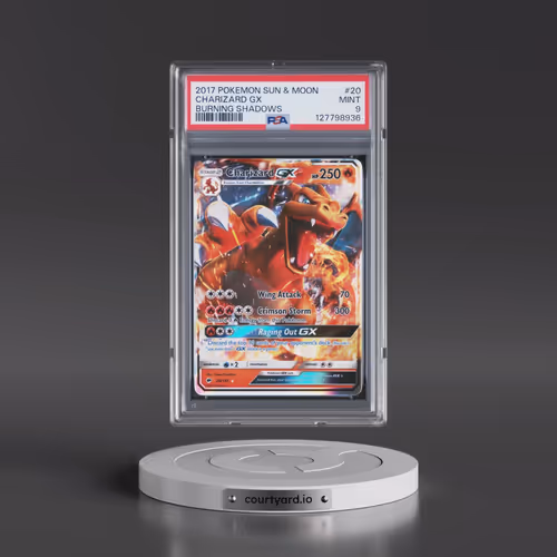 2017 Pokémon Sun & Moon Burning Shadows #20 Charizard GX - Holo (PSA 9 MINT)