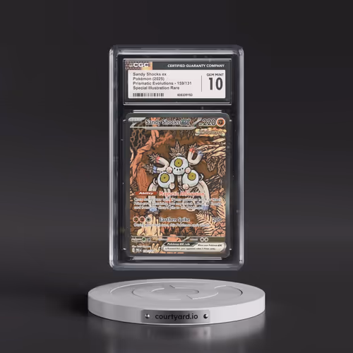 2025 Prismatic Evolutions - PRE EN #159/131 Sandy Shocks ex - Special Illustration Rare Holo (CGC 10