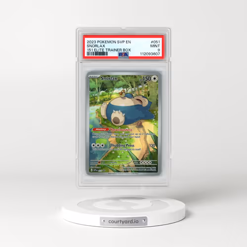 2023 Pokémon Svp EN-SV Black Star Promo #051 Snorlax - 151 Elite Trainer Box (PSA 9 MINT)