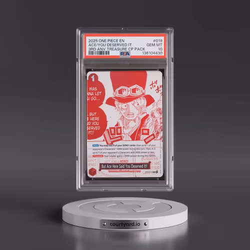 2025 One Piece 3rd Anniversary! One Piece Card Treasure Campaign Pack #019 But Ace Here Said You Des