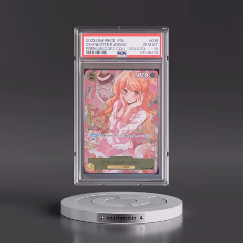 2023 One Piece Japanese Premium Card Collection -Girls Edition #008 Charlotte Pudding (PSA 10 GEM MI