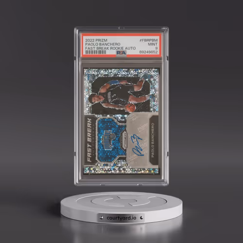 2022 Panini Prizm Fast Break Rookie Autographs #FBRPBM Paolo Banchero (PSA 9 MINT)