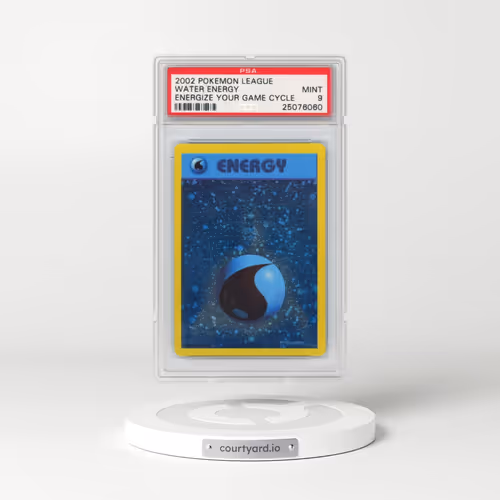 2002 Pokémon League Energize Your Game Cycle Water Energy - Holo (PSA 9 MINT)
