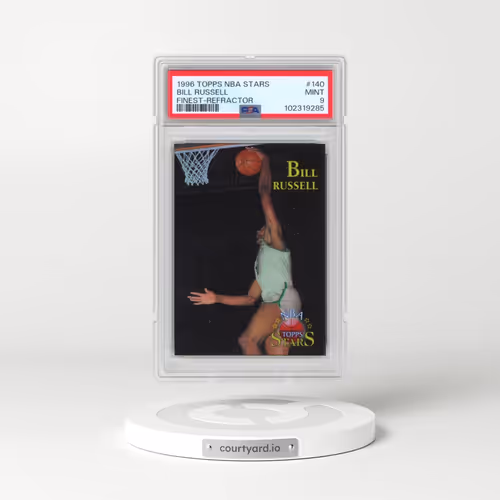 1996 Topps NBA Stars #140 Bill Russell - Finest-Refractor (PSA 9 MINT)