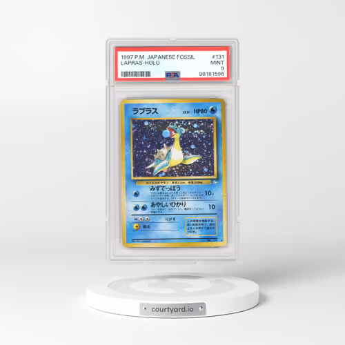 1997 Japanese Pokémon Fossil #131 Lapras - Holo (PSA 9 MINT)