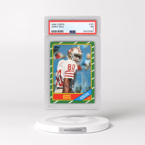 1986 Topps #161 Jerry Rice (PSA 7 NM)