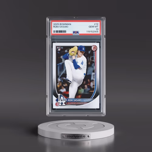 2025 Bowman #12 Roki Sasaki (PSA 10 GEM MINT)