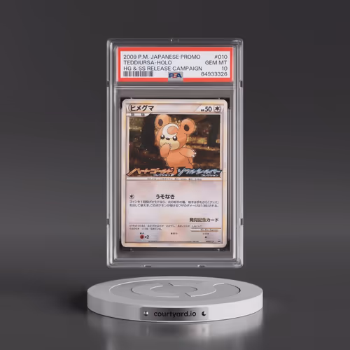 2009 Pokémon Promo #010 Teddiursa - Holo HG & SS Release Campaign (PSA 10 GEM MINT)