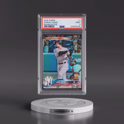 2018 Topps #1 Aaron Judge - Rainbow Foil (PSA 9 MINT)