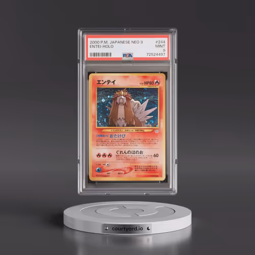 2000 Pokémon Neo 3 #244 Entei - Holo (PSA 9 MINT)