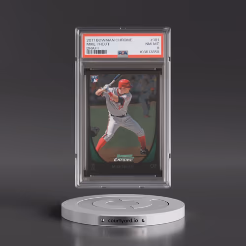 2011 Bowman Chrome Draft #101 Mike Trout (PSA 8 NM-MT)