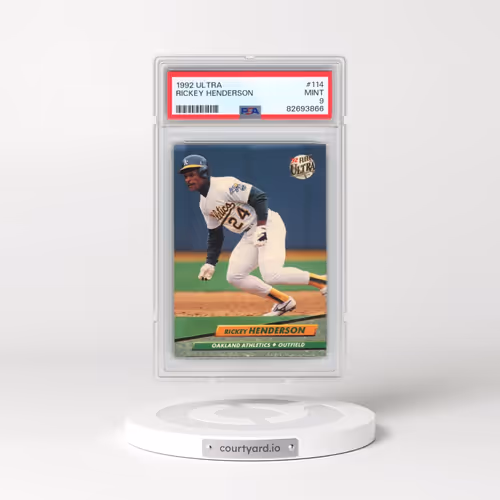 1992 Ultra #114 Rickey Henderson (PSA 9 MINT)