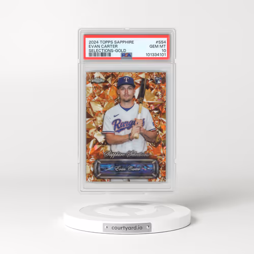 2024 Topps Chrome Sapphire Sapphire Selections #SS4 Evan Carter - Gold (PSA 10 GEM MINT)