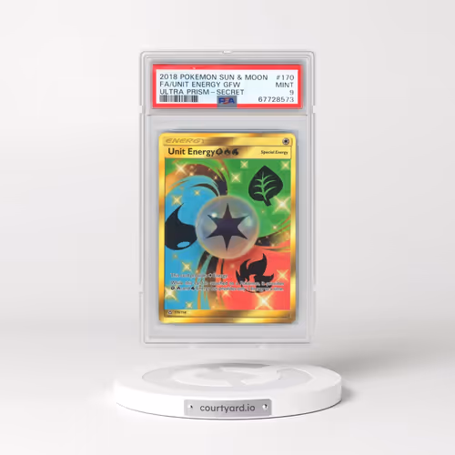 2018 Pokémon Sun & Moon Ultra Prism #170 Unit Energy Grass, Fire, Water - Full Art Secret (PSA 9 MIN