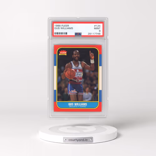 1986 Fleer #124 Gus Williams (PSA 9 MINT)