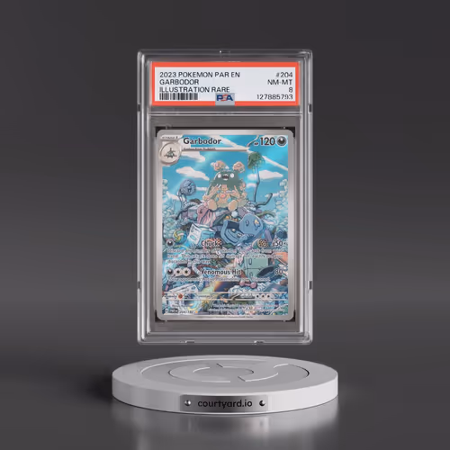 2023 Pokémon Par EN-Paradox Rift #204 Garbodor - Illustration Rare (PSA 8 NM-MT)