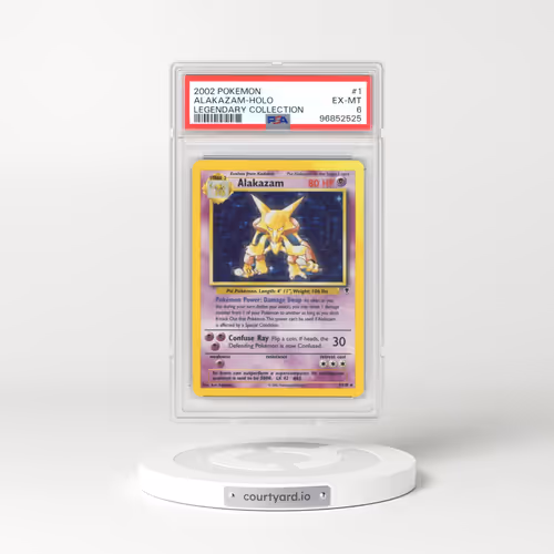 2002 Pokémon Legendary Collection #1 Alakazam - Holo (PSA 6 EX-MT)