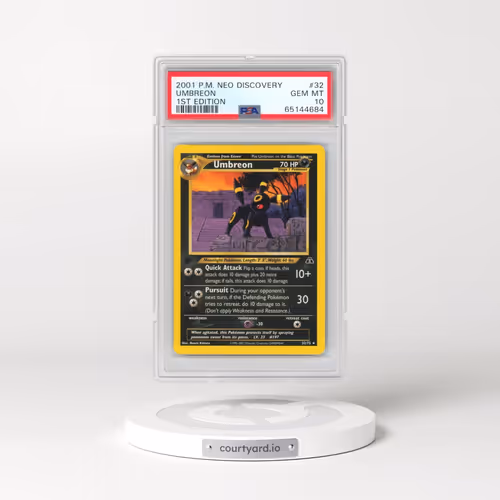 2001 Pokémon Neo Discovery #32 Umbreon - 1st Edition (PSA 10 GEM MINT)