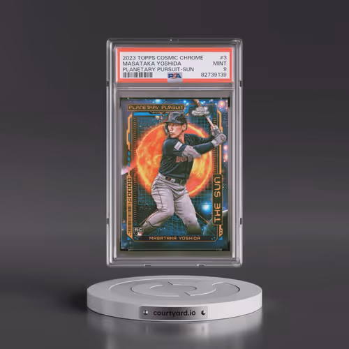 2023 Topps Cosmic Chrome Planetary Pursuit #3 Masataka Yoshida - Sun (PSA 9 MINT)