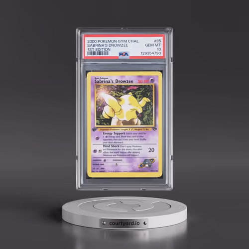 2000 Pokémon Gym Challenge #95 Sabrina's Drowzee - 1st Edition (PSA 10 GEM MINT)