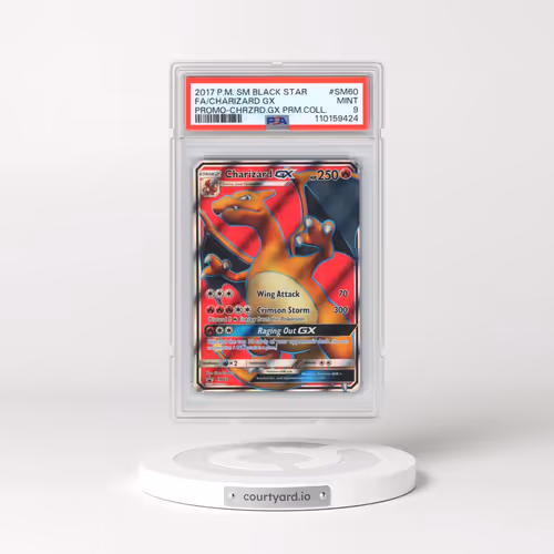 2017 Pokémon SM Black Star Promo #SM60 Charizard GX - Holo Full Art Charizard GX Premium Collection (PSA 9 MINT)