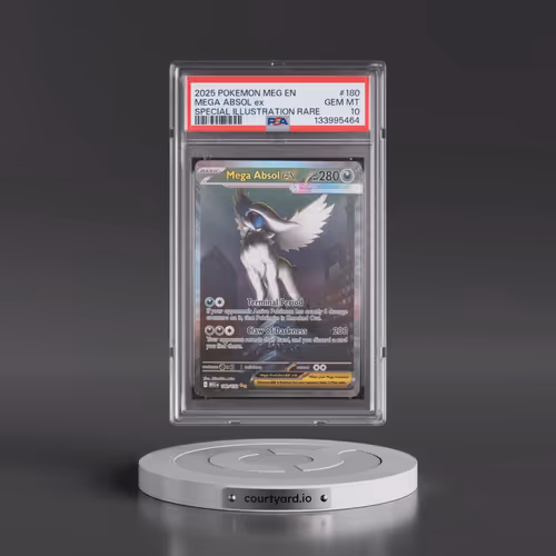 2025 Pokémon Meg EN-Mega Evolution #180 Mega Absol EX - Holo Special Illustration Rare (PSA 10 GEM M