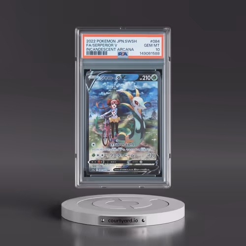 2022 Pokémon Sword & Shield Incandescent Arcana #084 Serperior V - Holo Full Art (PSA 10 GEM MINT)