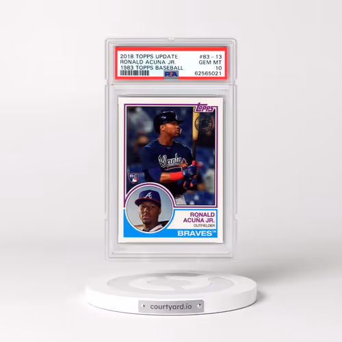 2018 Topps Update 1983 Topps Baseball #83-13 Ronald Acuna Jr. (PSA 10 GEM MINT)